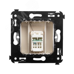 Avanti Розетка RJ-45 в стену 5e одинарная         ''Ванильная дымка '' - фото 3