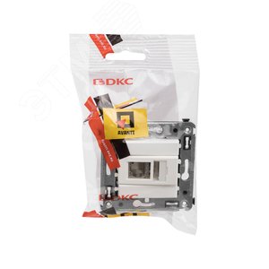 Avanti Компьютерная розетка RJ-45 в стену, кат.5e одинарнаяэкранированная, Белое облако - фото 5