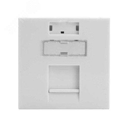 Изображение товара Вставка 45x45 для 1 модуля Кейстоун (Keystone) (аналог Mosaic), цвет белый (шт)