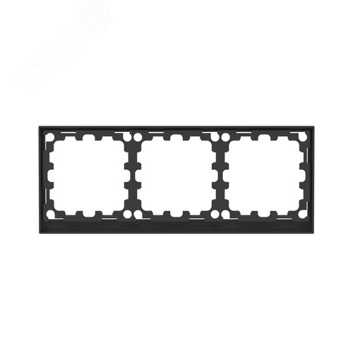 Рамка 3 поста IP44, KANT, черный уголь - фото 5