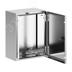 Корпус навесной STH с М/П, нержавеющая сталь AISI304, ВхШхГ 400x300x200 мм, с фланцем - фото 2