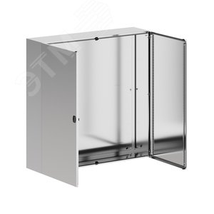 Корпус навесной STH с М/П с двустворчатой дверью, нержавеющая сталь AISI304, ВхШхГ 1200x1200x300 мм, без фланца - фото 2
