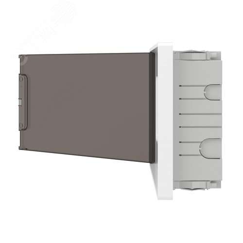 Щиток 18 мод встраиваемый для полых стен Фрейм (FRAME), белый, с тонированной дверцей, с 2 шинами PEN на 8 и 10 отв. - фото 5