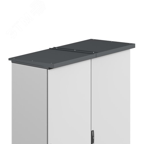 Заглушка для козырька R5TTL корпусов CQE, Г=400 мм, RAL7011 - фото 3