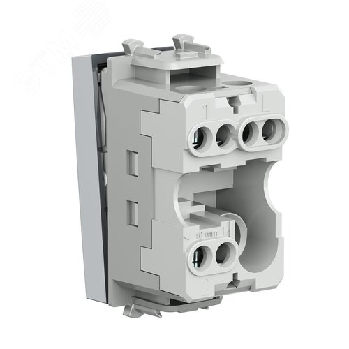 Переключатель модульный, Avanti, закаленная сталь, 1 модуль - фото 4