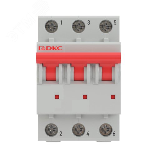 Выключатель автоматический модульный YON MD63 3P 32А C 6kA - фото 2