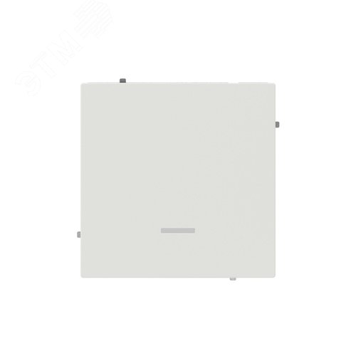 Переключатель одноклавишный с подсветкой, KANT, белый песок - фото 1