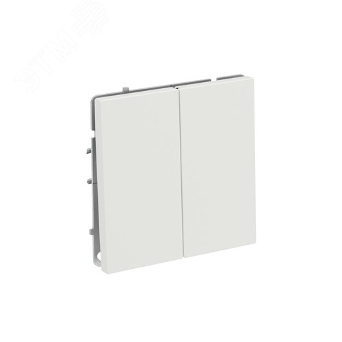 Выключатель двухклавишный, KANT, белый песок - фото 2