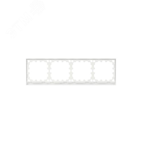 Рамка на 4 поста, KANT, белая магнолия - фото 5
