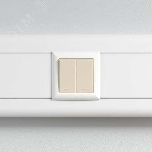 Выключатель модульный, Avanti, ванильная дымка, 1 модуль - фото 5