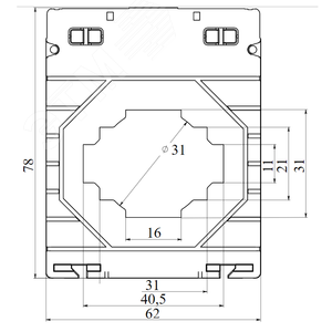 Трансформатор тока CTWW 10A, класс 0.2, 5ВА - фото 2