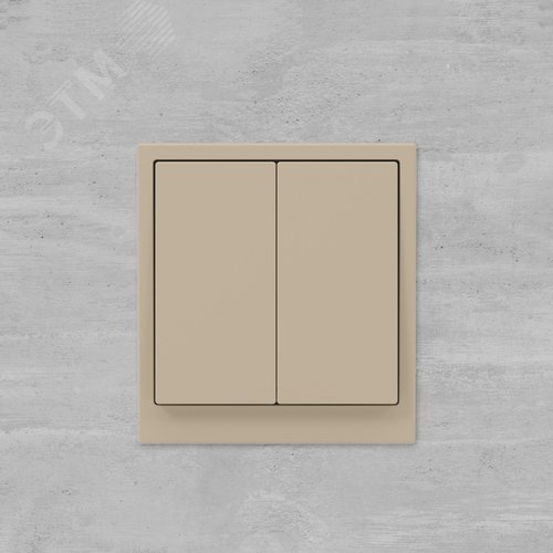 Кнопка двухклавишная, KANT, ванильный марципан - фото 6