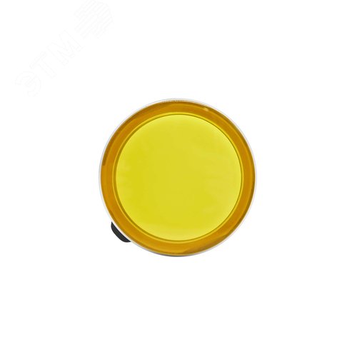 Сигнальная лампа со встроенным диодом 9-24В, желтая, алюминиевое кольцо, зажим Plug-In - фото 3