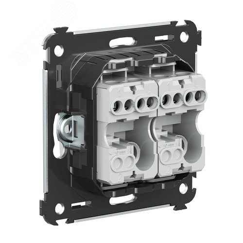 Avanti Выключатель двухклавишный в стену  Закаленная сталь - фото 4