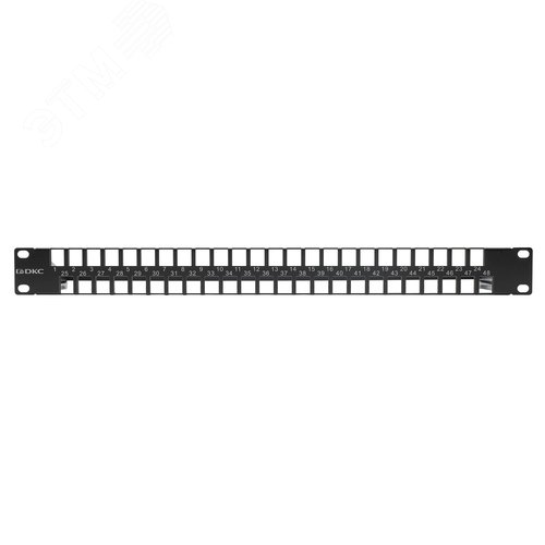 Патч-панель наборная 19'' 1U под 48 модулей Keystone. UTP - фото 3