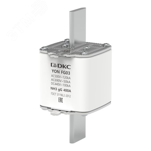 Предохранитель YON ножевого типа FG3 с одинарной индикацией 400А - фото 1