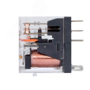 Реле миниатюрное промышленное, 2CO, ком. ток 8А, AgSnO2, напряжение 230V AC, опция: светодиод