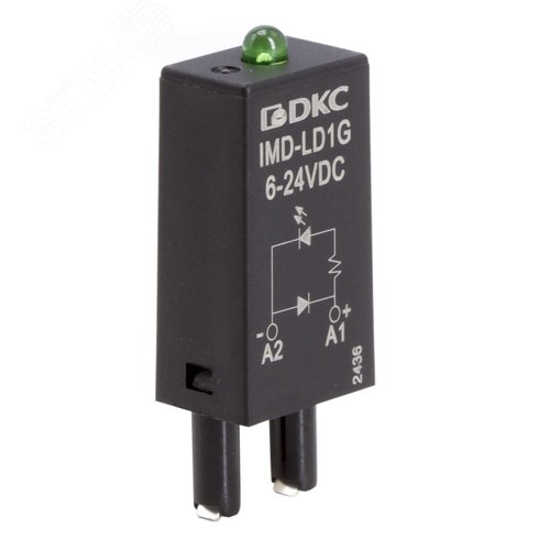 Модуль индикации и защиты, LED зеленый+диод A1+, 6-24V DC - фото 1