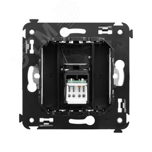 Avanti Компьютерная розетка RJ-45 в стену, кат.6 одинарная,, Черный матовый - фото 3
