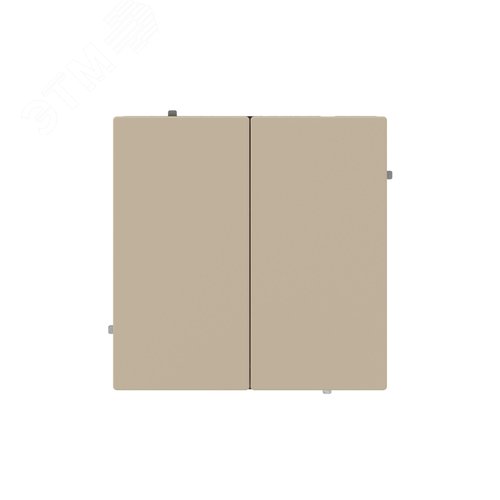 Переключатель двухклавишный, KANT, ванильный марципан - фото 1