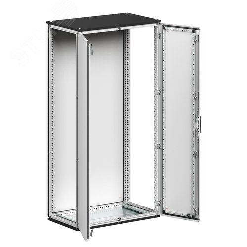 Комплект напольного корпуса CQE N с двустворчатой дверью и с задней панелью 1800x1200x600 мм РАМ блок - фото 2