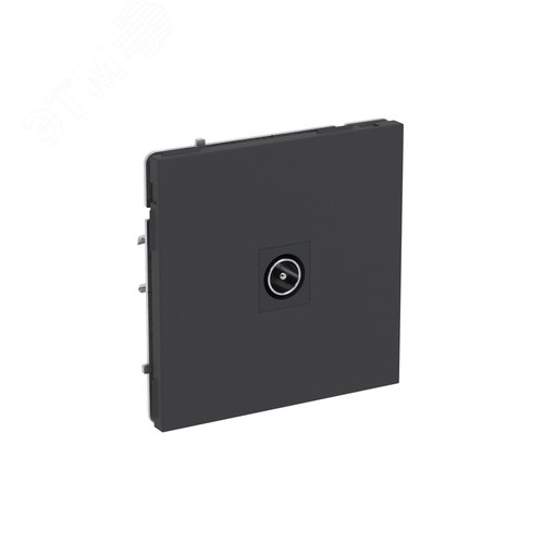 Розетка TV одиночная, KANT, черный уголь - фото 2