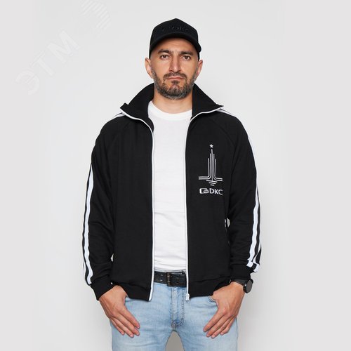 Олимпийка, черный цвет, размер L - фото 5