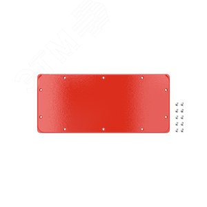 Фланец сплошной для корпусов ST, тип 3, 343x153 мм, красный RAL3020 - фото 1