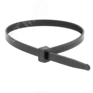Хомут P6.6 стандартный, черный 7,6x250 - фото 1