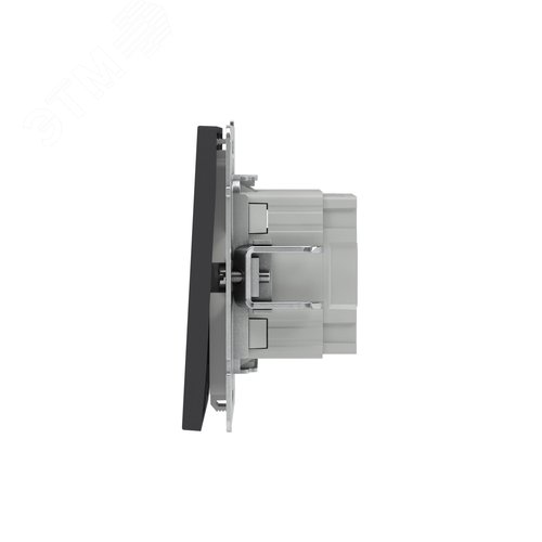 Переключатель двухклавишный, KANT, черный уголь - фото 4