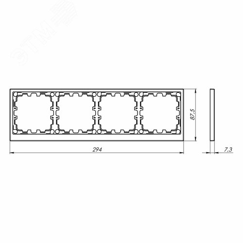 Рамка на 4 поста, KANT, ванильный марципан - фото 6