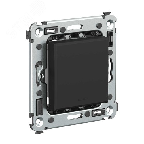 Avanti Кнопка одноклавишная в стену, , Черный матовый - фото 2