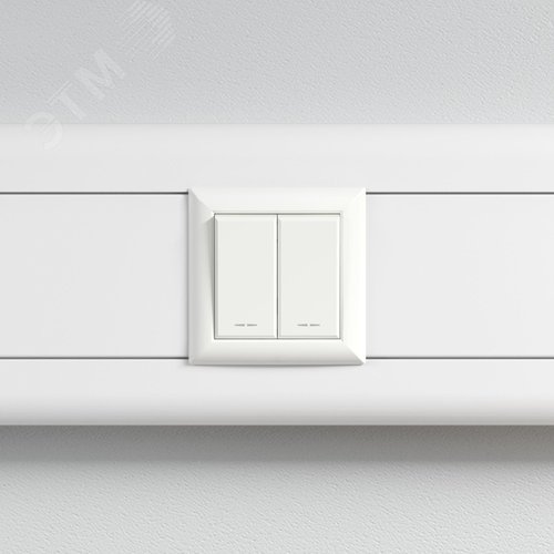 Выключатель модульный, Avanti, белое облако, 1 модуль - фото 5