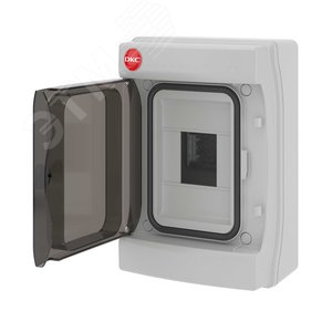 Щит распределительный навесной ЩРн-П-4 IP65 пластиковый прозрачная дверь серый 85604 DKC - 4