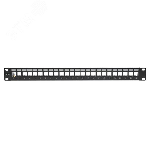 Патч-панель наборная 19'.1U. под 24 модуля Keystone. UTP/STP - фото 3