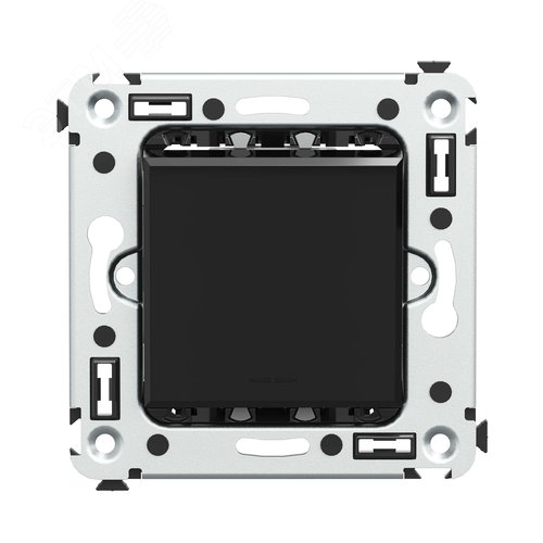 Изображение товара Avanti Выключатель одноклавишный, в стену, Черный квадрат (шт)