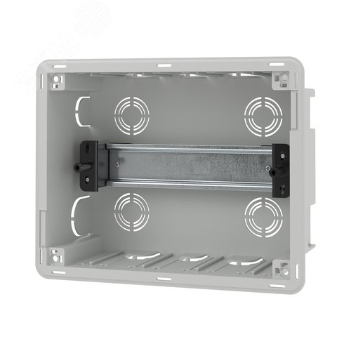 Щиток 8 мод встраиваемый для полых стен Фрейм (FRAME), белый, с прозрачной дверцей, с 2 шинами PEN на 8 и 6 отв. - фото 4