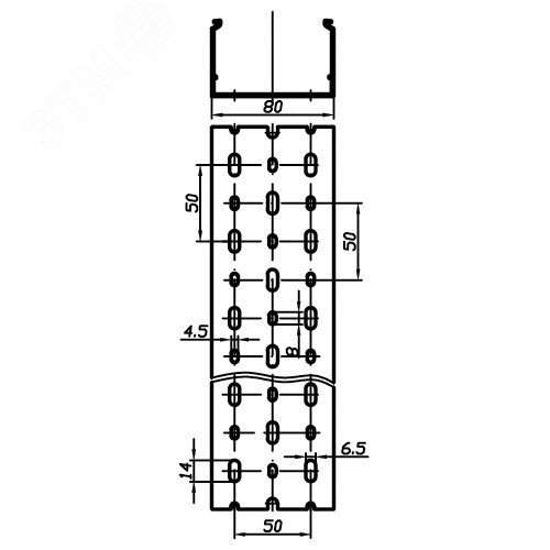 Короб перфорированный RL12 80х100 синий - фото 6
