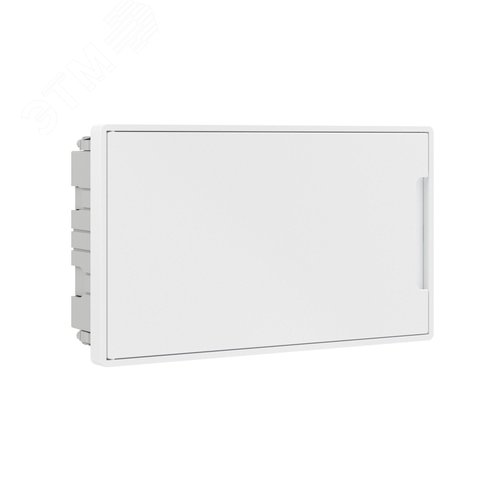 Щиток 18 мод встраиваемый для полых стен Фрейм (FRAME), белый, с белой дверцей, с 2 шинами PEN на 8 и 10 отв. - фото 1