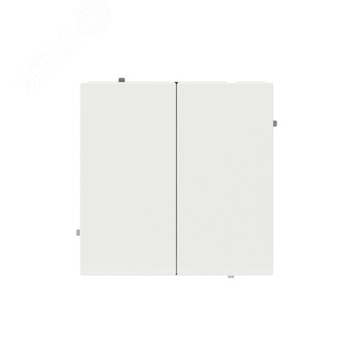 Инвертор двухклавишный, KANT, белая магнолия - фото 1