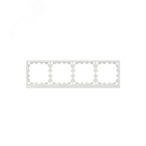 Рамка на 4 поста, KANT, белый песок - фото 1