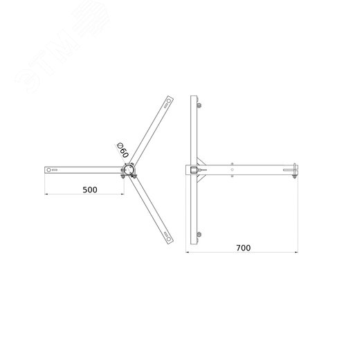 Тренога для молниеприемной мачты - фото 2