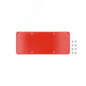 Фланец сплошной для корпусов ST, тип 1, 243х103 мм, красный RAL3020 - фото 1