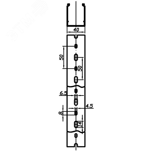 Короб перфорированный синий RL12 40x60 - фото 6