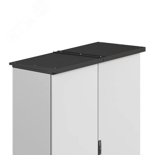 Заглушка для козырька R5TTL корпусов CQE N, Г=400 мм, RAL9005 - фото 3