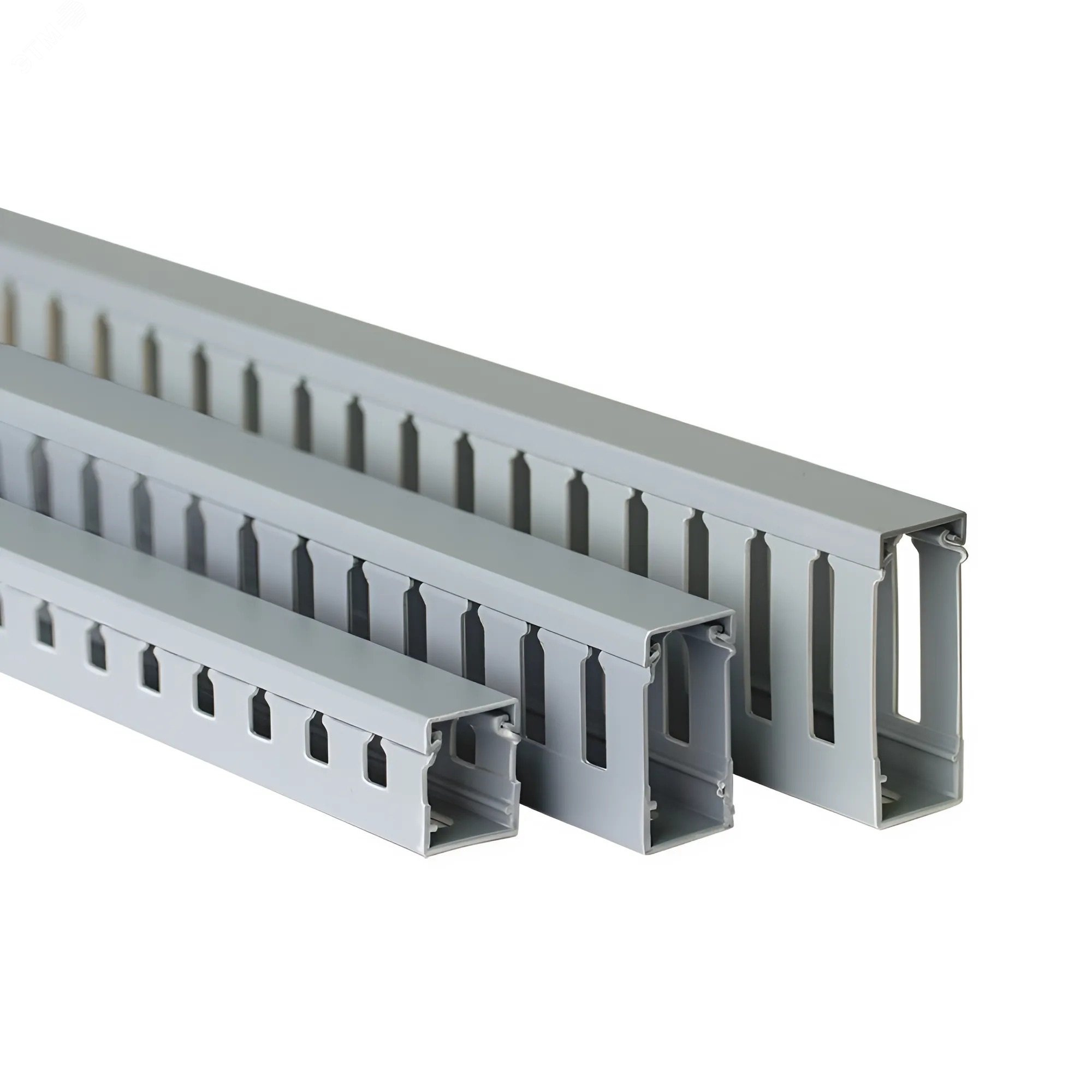 Изображение товара Короб перфорированный серый RL75 15x18 для электромонтажа 2м