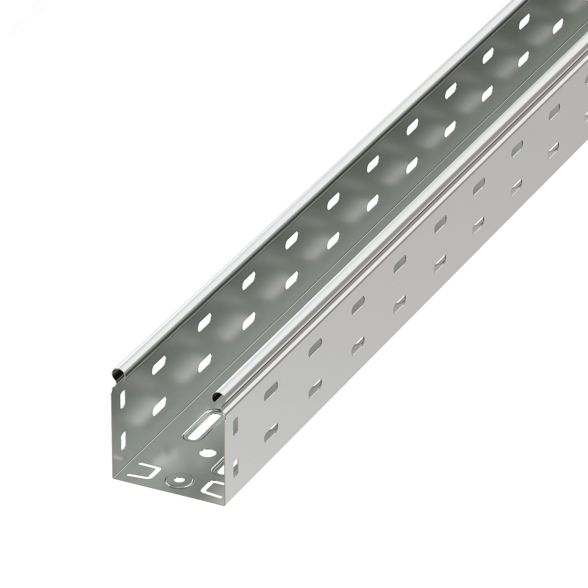 Изображение товара Лоток перфорированный 80х80 L=3000мм цинк-ламельный для кабельных систем