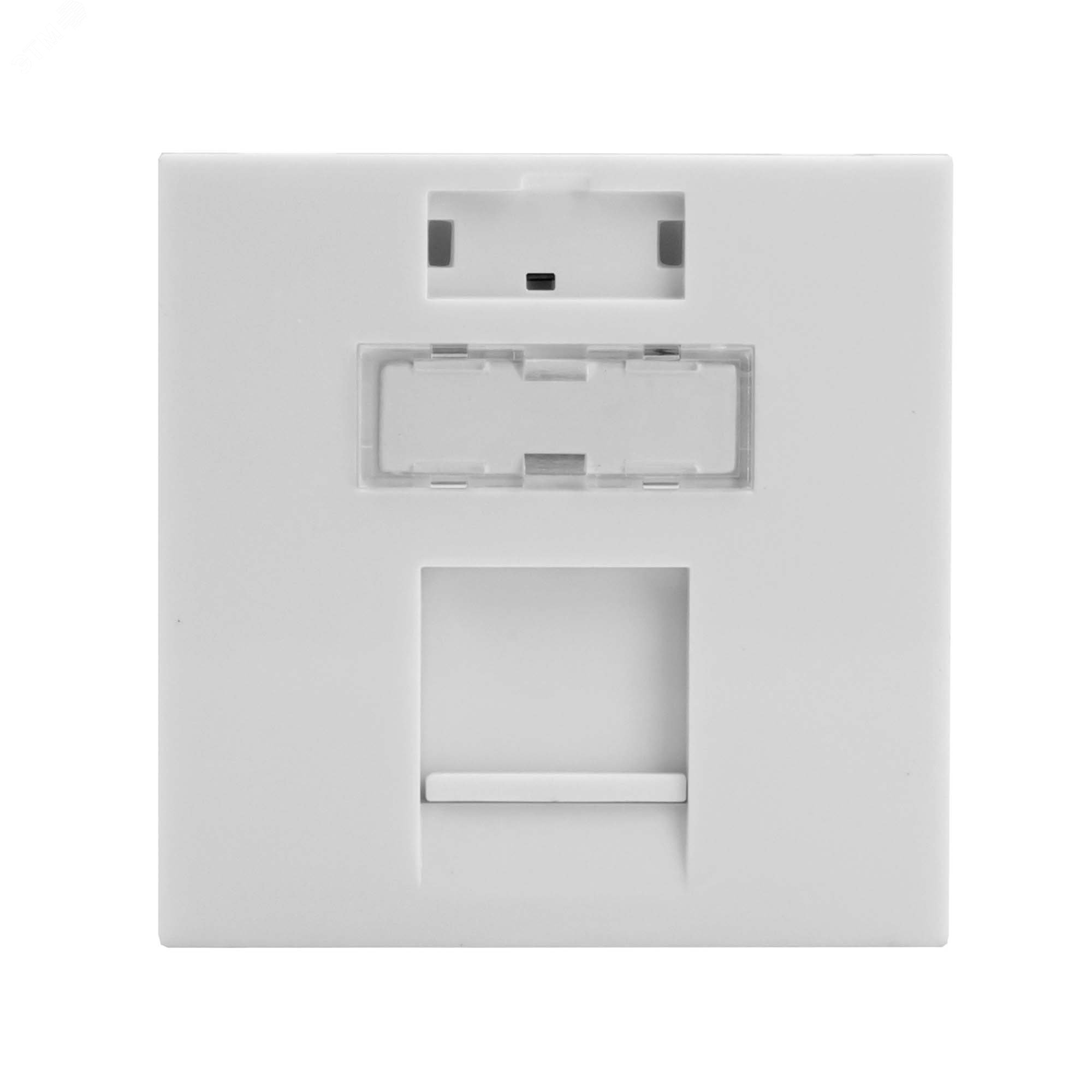 Изображение товара Вставка 45x45 для 1 модуля Keystone белого цвета