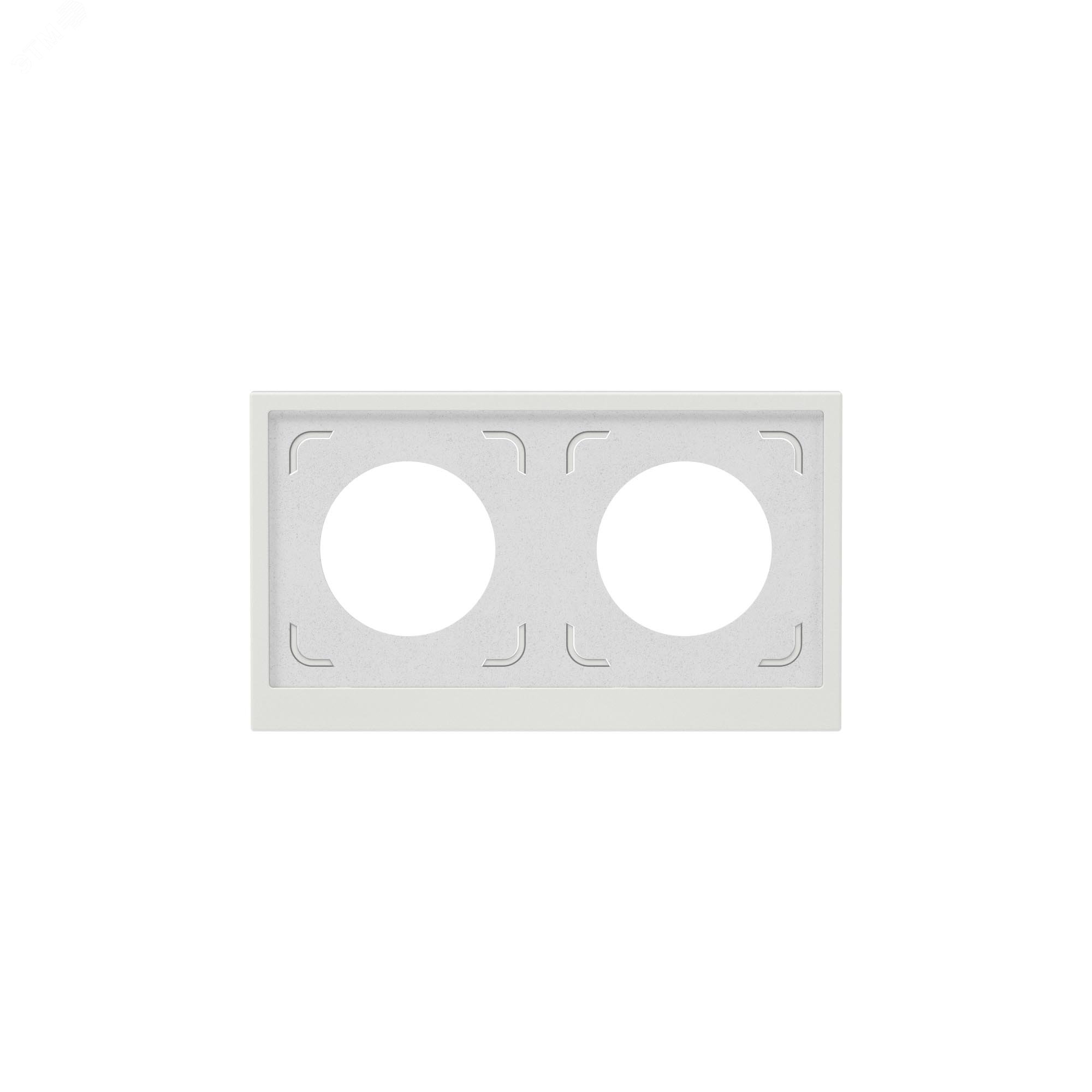 Изображение товара Рамка 2 поста IP44, KANT, белый песок (шт)