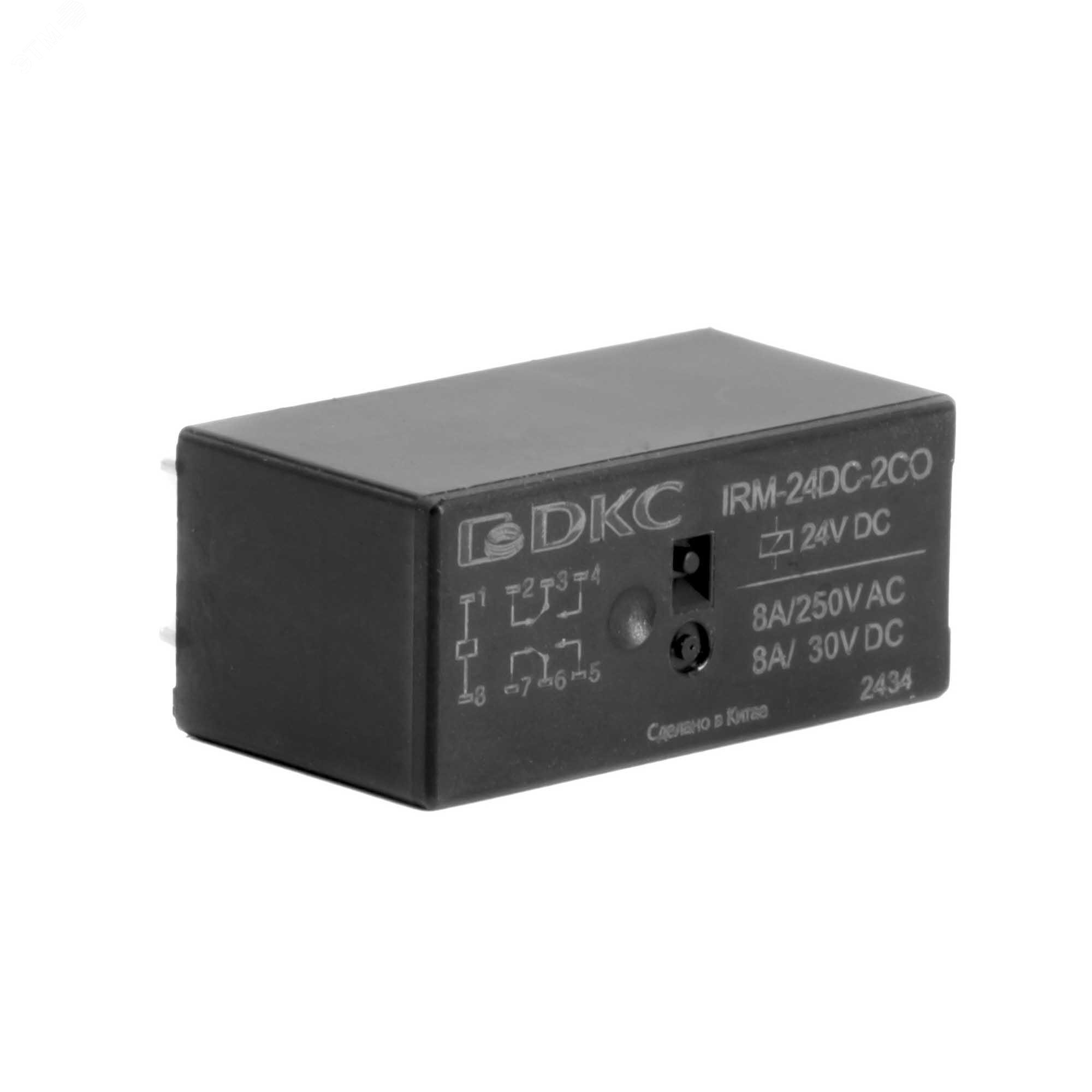 Изображение товара Миниатюрное реле низкопрофильное 1CO 16А 24V DC DKC